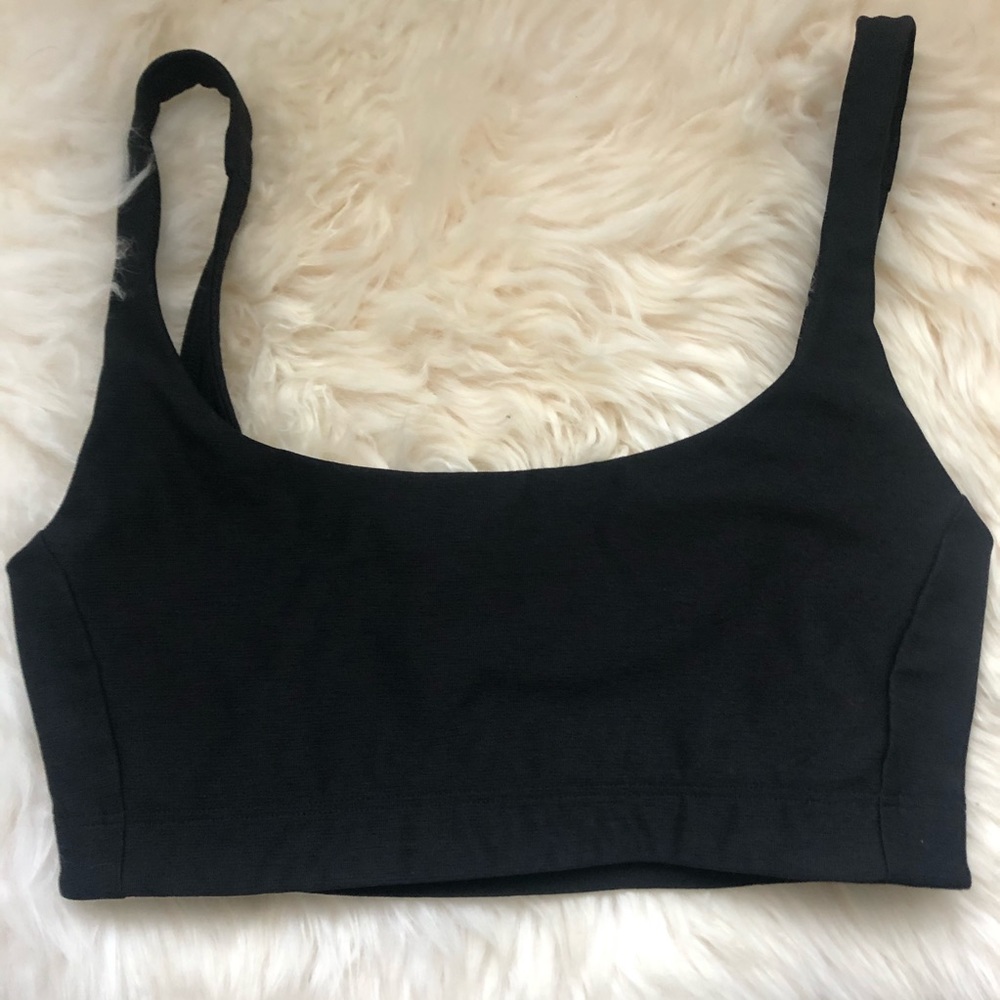 NWOT Outdoor Voices Black Double Time Bra